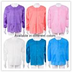 S&J Disposable Nowoven ladys lab jackets hospital disposable lab jacket