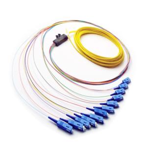 Wholesale OM2 0.9mm SC UPC Patch Cord , 12 Core Single Mode Fiber Pigtails from china suppliers