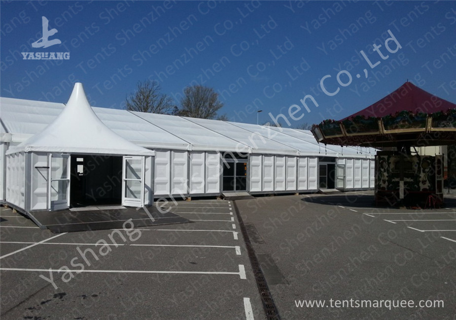 Hard Wall Aluminum Profiled Heavy Duty Party Tents Gorgeous Light Designation