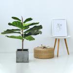 Modern Plastic Fiddle Leaf Fig Home Outdoor Landscaping Garden Decor