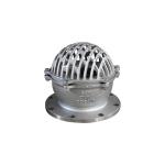 H44W Model NO. DN100 Pn16 SS304 Vertical Type Flanged Foot Check Valve at