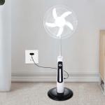 High Efficiency Home Solar Rechargeable Fan Height Adjustable Wide Angle