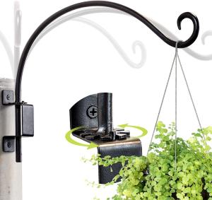 Wholesale Standard Black Swivel Plant Hook for Hanging Flower Basket Wind Chime Lantern and More from china suppliers