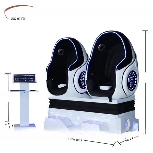 Dreamland 9d virtual reality simulator 360 double vr egg chair arcade vr pods simulator 9d cinema