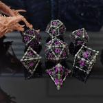 Antique Hollow Metal Dice Suite Dragon And Underground City Board Game DND RPG
