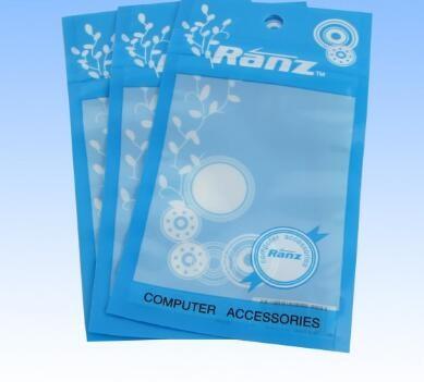 Gold packaging bag of the phone case white pearl plastic zip-lock bags for the