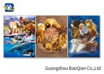 3d Flipped Stereograph Printing Of Wild Animal / Birds For Home Decoration