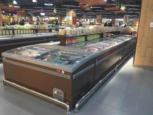 Wholesale R404a Glass Display Showcase - 22°C / -18°C Commercial Ice Cream Display Freezer For Shop from china suppliers