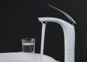 Wholesale Modern Brass Bathroom Basin Faucets White Painting With Save Water Aerator from china suppliers
