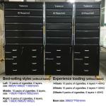 Satom Customized Layers Automatic Door Metal Cigarette Tobacco Display Cabinet