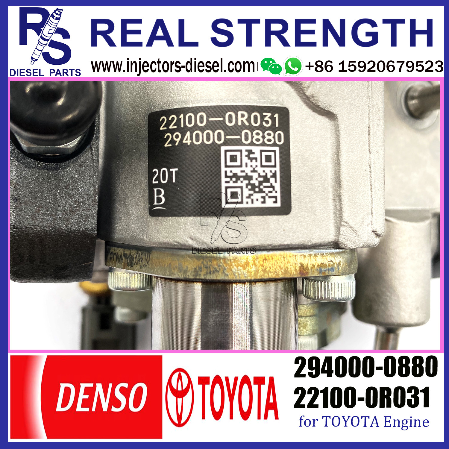 Common Rail Diesel Injection Fuel Pump 294000-0880 22100-0R031 For TOYOTA LEXUS IS220D 2AD-FHV
