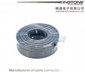 China CATV Outdoor RG6 Coaxial Cable with Compression Connector in 25M RoHS Standard on sale