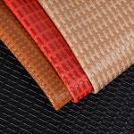 Color Multi-Choice Straw Mat Leather Plaid PVC Weaving Artificial Leather