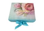 Printed Flower Surface Environmental Folding Gift Boxes Magnetic Closure