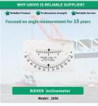 Rieker 2056Y Industrial Grade Glass Tube Inclinometer for Accurate Slope