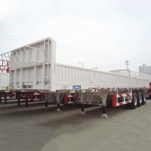 Wholesale 40ft Container CIMC 3 Axle 60T High Side Trailer from china suppliers