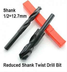 Wholesale 1/2&quot; Reduce Shank HSS Twist Drill Bits , Titanium Coated High Speed Steel Tool Bits from china suppliers