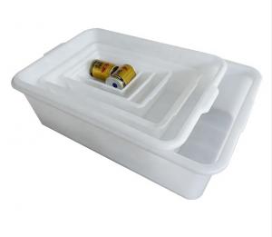 Wholesale Thickened White Plastic Rubber Basin Turtle Basin Box Plastic Square Turnover Washing Basin from china suppliers