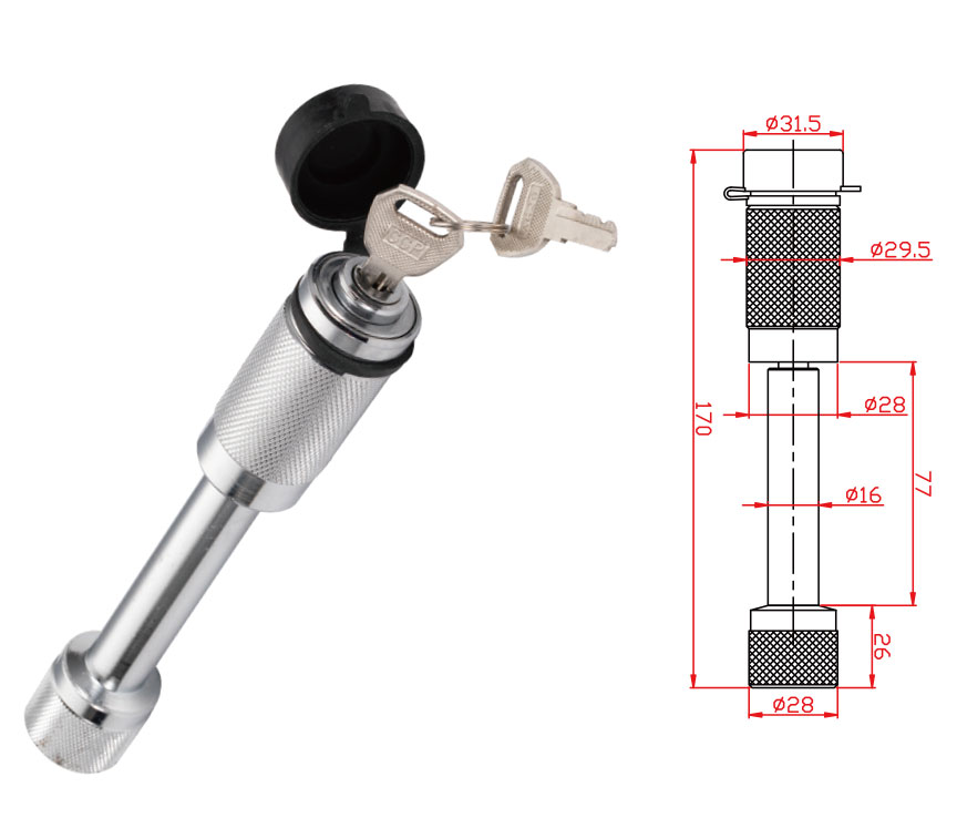 Trailer Locks Hassle-Free Hitch Receiver Lock for Car Trailer Padlock
