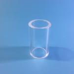 Round Micro Size Quartz Capillary Tubes Clear Fused Quartz Square Tube High Heat