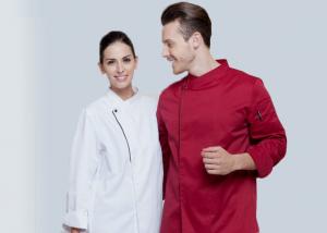 Wholesale Long Sleeve Western Style Hotel Chef Uniform White Colour With Hand Roll Cuffs from china suppliers