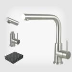 Factory direct Stainless steel kitchen Faucet latest design For EU market
