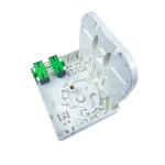 Indoor 2 Cores Plastic Fiber Optic Faceplate Socket Panel SC Connector Type for