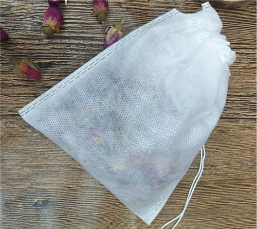 Biodegradable Pulling String Empty Tea Bags Semi Transparency PP Non Woven