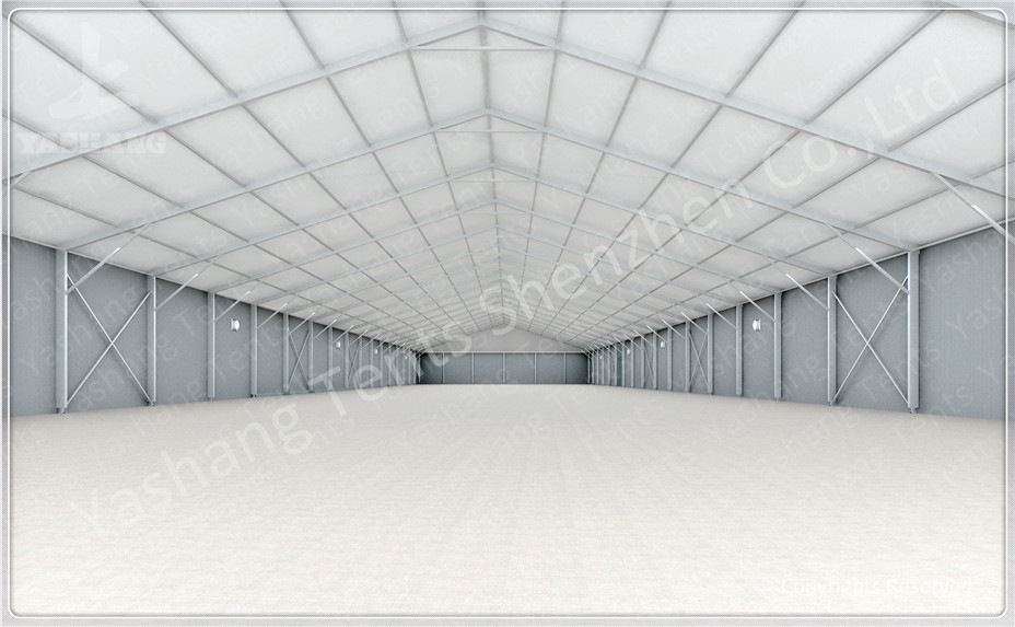30M Outdoor Warehouse Tents Temporary Storage Structures With Sliding Door