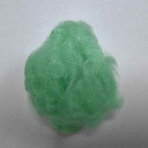 Wholesale 2.5D Green Recycled Polyester Fiber Customized Crimp Polyester Short Cut Fiber from china suppliers