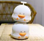 Soft Silicone Tabletop Night Light Lamp , 328g LED Duck Night Light ROHS