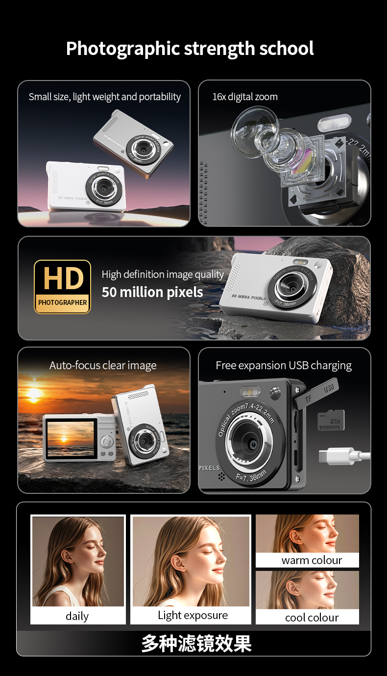 X11S Mini Dual Lens Kids Camera 1080P Bunny Cartoon Children Camera Adorable Toy Kids Selfie Digital Camera As Gift Prize