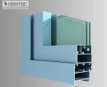 Champagne / Light Bronze Aluminum Window Extrusion Profiles for Milling Drilling