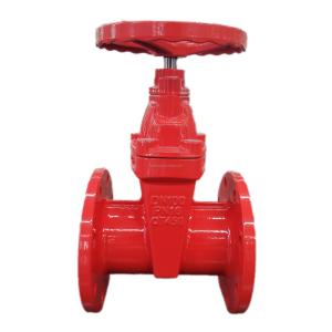China Red Ductile Iron DI Gate Valve 24 Inch Manual Operation Flange Ends on sale