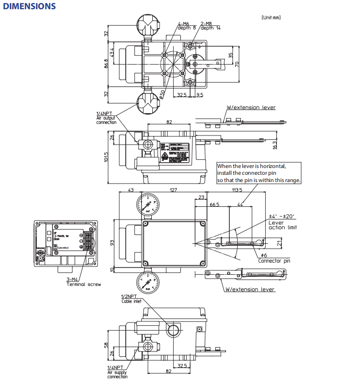 Control Valve With Pneumatic Actuator And Azbil AVP100 AVP102 Pneumatic Smart Valve Positioner