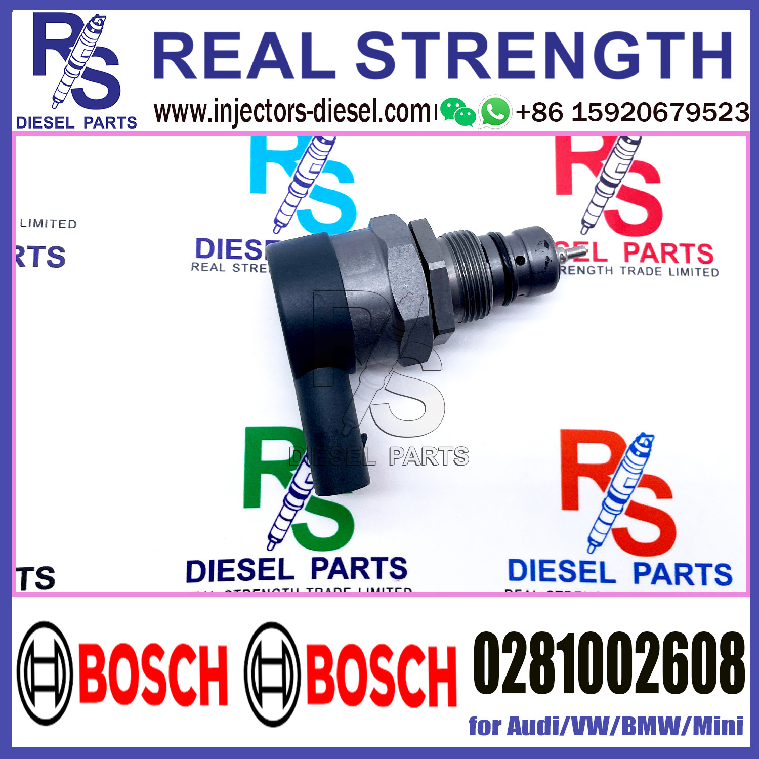 BOSCH Control Valve DRV Regulator Solenoid 0281002608 for Audi/VW/BMW/Mini