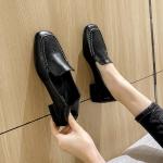 HZM025 Shoe Factory Direct Sales Net Celebrity Same Style Small Leather Shoes