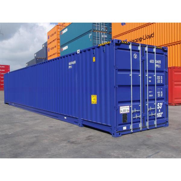 50ft Length 53 foot Steel Shipping Container for Dry Container in North America Inside Modification Trailer and Rail Way