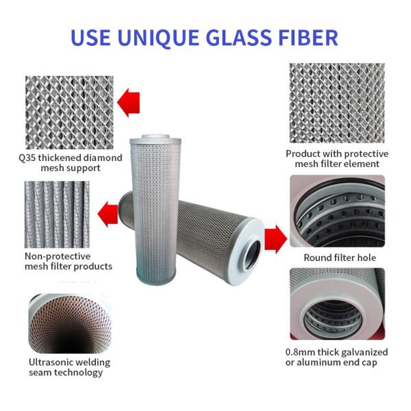 Heavy Machinery Excavator Hydraulic Filter 100um 42MPa Hydraulic Return Line Filter