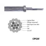 24 core OPGW Composite Overhead Ground Wire ACS OPGW good quality stainless