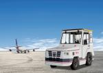 Four Seat Diesel Tow Tractor 32 Ton Airport Tow Tractor High Working Efficiency