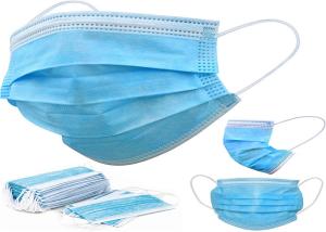 Wholesale Disposable Earloop Face Mask Blue Multi Layered from china suppliers