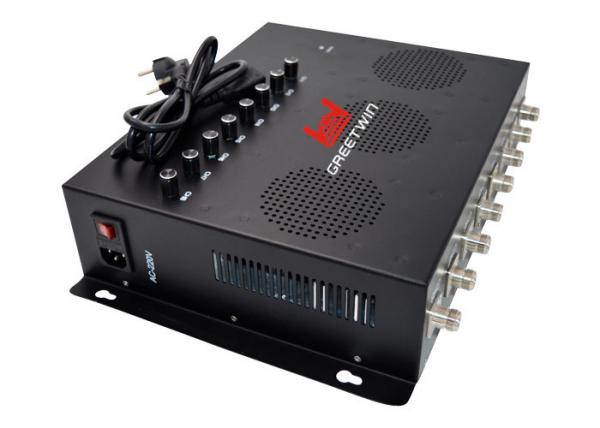 Quality 80W 2G 3G 4G Mobile Phone Signal Jammer With 8 Antennas For Prison Security for sale