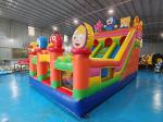 Commercial Digital Printing Inflatable Dry Slide Double Slides Catoon Figures