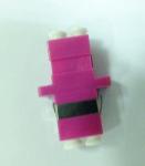 Pink color SC type 10G OM4 LC Duplex Pink plastic Fiber Optic Adapter,low