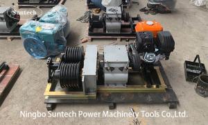 Wholesale Gasoline Powered Cable Winch Puller Cable Drum Winch With Two Drum JJM-5SQ from china suppliers