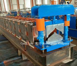 Wholesale Ridge Cap Chain Driven Roll Forming Machine 350H Steel With Hydraulic Cutting from china suppliers