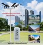 Waterproof Intelligent Outdoor Solar Street Lamps 100w With Remote Control