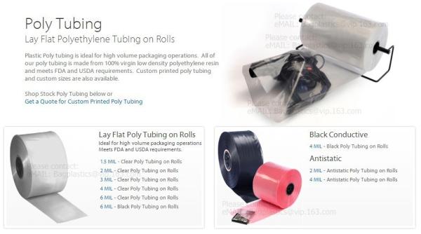 Polyethylene Tubing - High-Quality Polyethylene Lay Flat, Layflat Duct 12"x500'