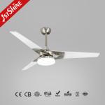 Plywood Blade Modern LED Ceiling Fan 52 Inch AC Motor Home Using